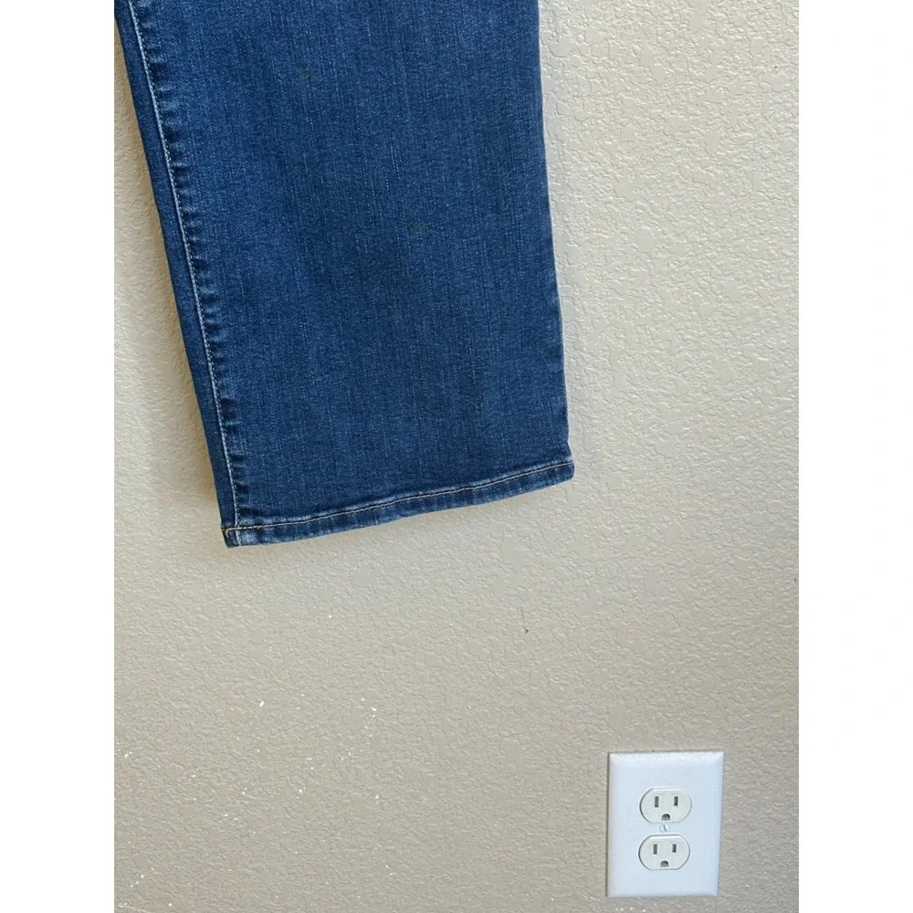 FRAME Le Sleek Straight Jeans Womens 32 Blue High Rise Ankle Denim Stretch - Picture 5 of 9